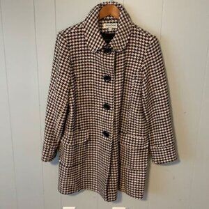 Jonathan Michael Pink & Black Houndstooth Jacket Size 10